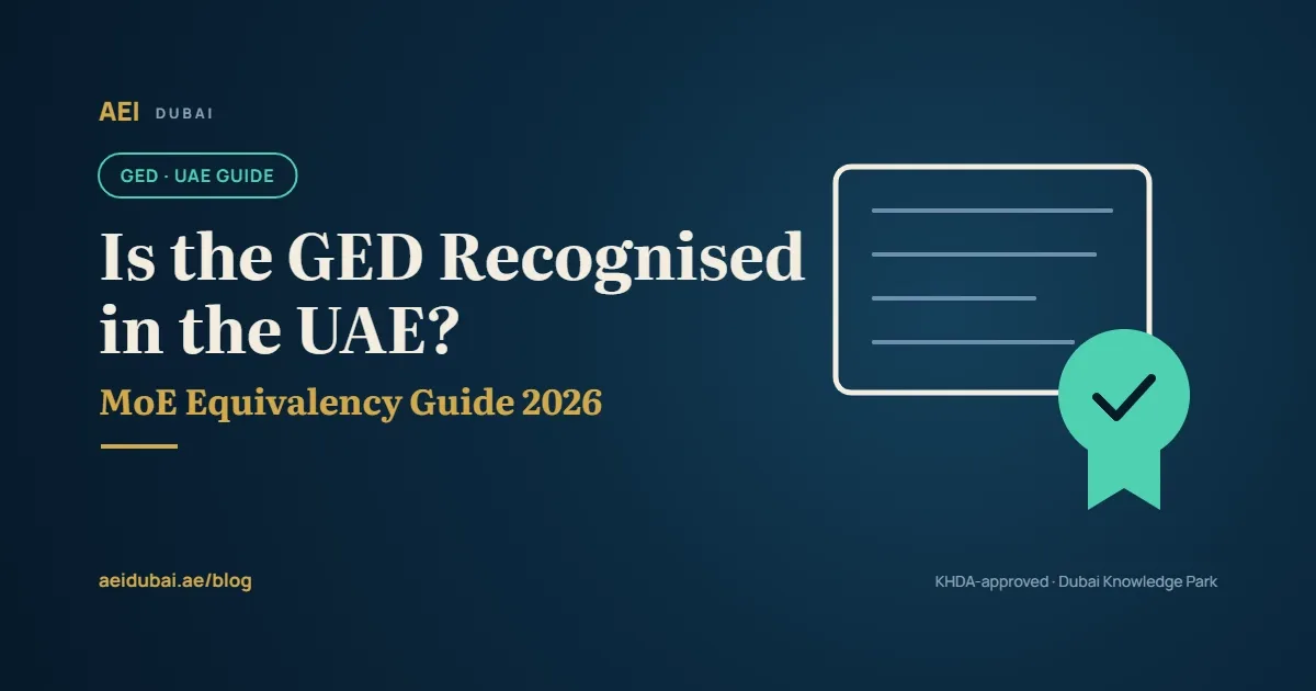 GED recognition in the UAE